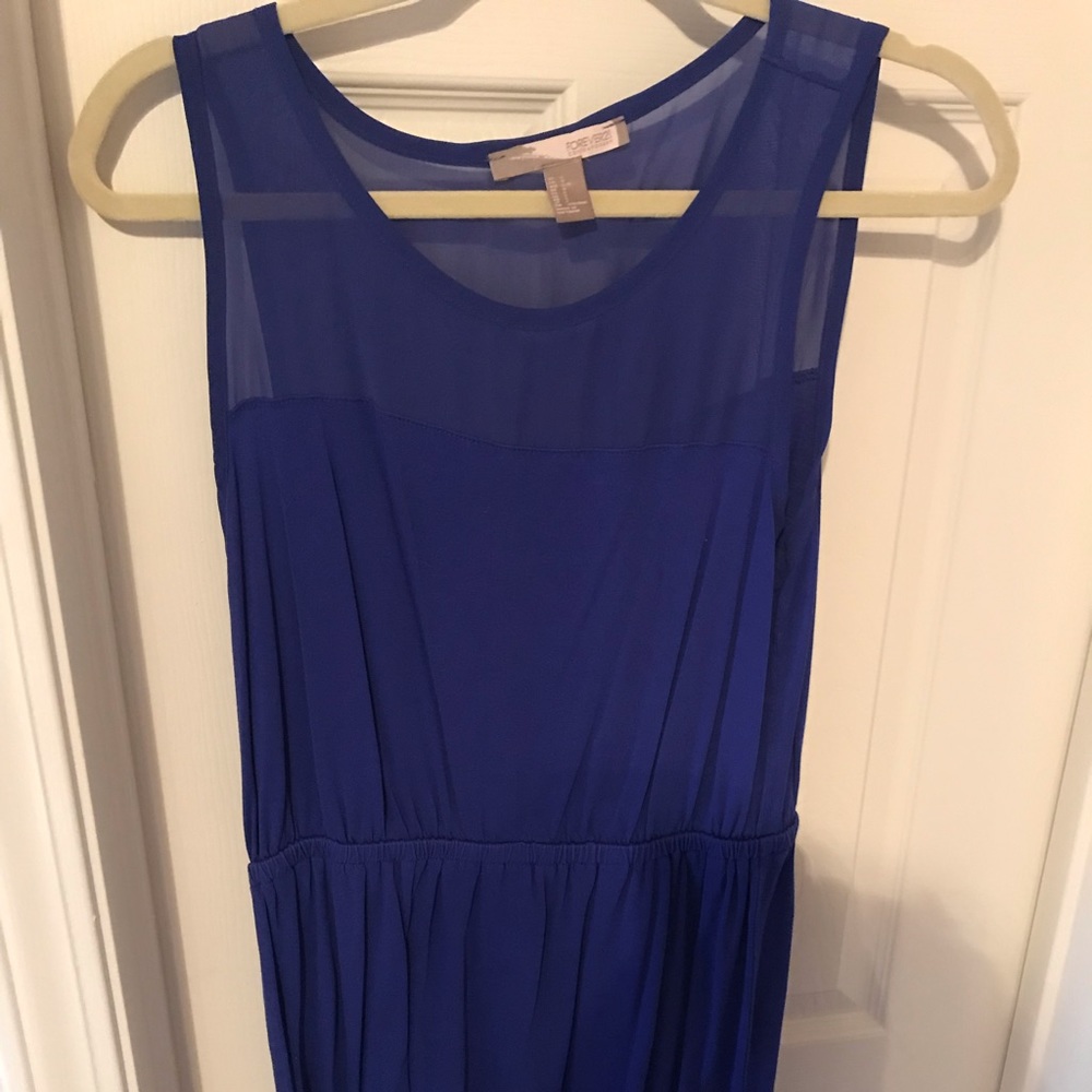 Blue casual dress